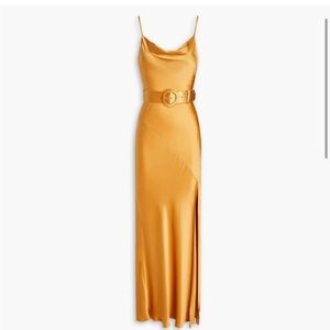 Nicholas Simone silk midi dress with belt